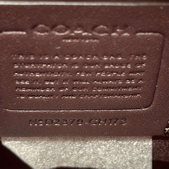 ❤️COACH Mini Darcie Carryall Satchel Crossbody ~ Silver/Light Raspberry Multi - Picture 11 of 16